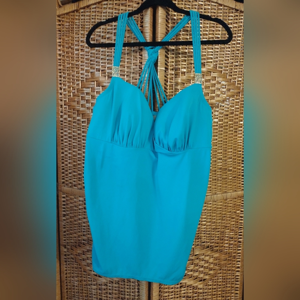 Cacique tankini top 42DD. Bottom size is 26. - Picture 5 of 6